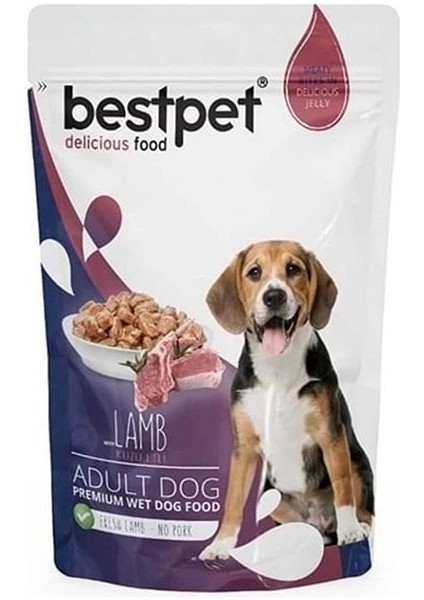 Bestpet Adult Kuzu Etli Yetişkin Köpek Konservesi 100 gr
