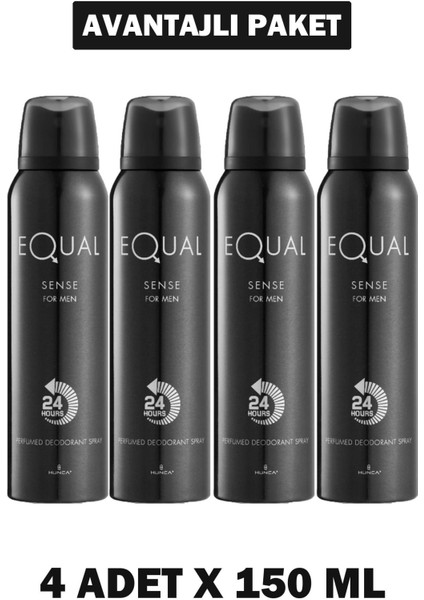 Deodorant Sense Bay 150 ml 4 Adet