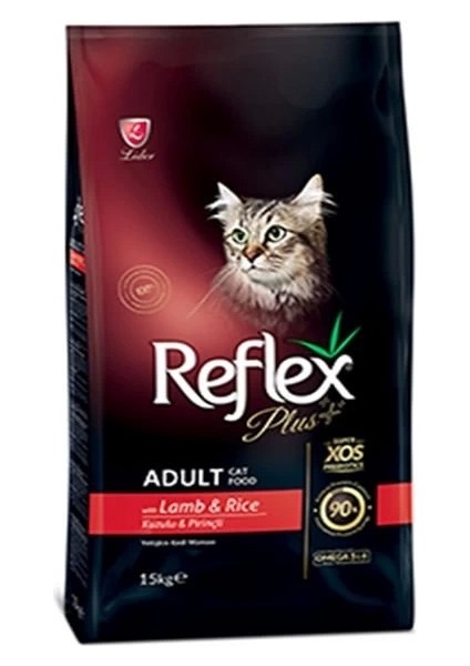 Reflex Plus Adult Kuzu ve Pirinçli Yetişkin Kedi Maması 15 kg