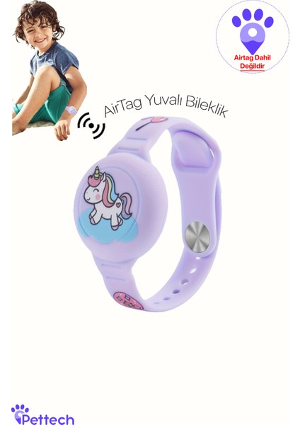 Çocuklar Için AirTag Yuvalı Bileklik