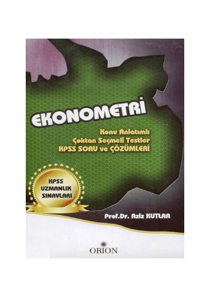 Ekonometri (Kpss Uzmanlık Sınavları)