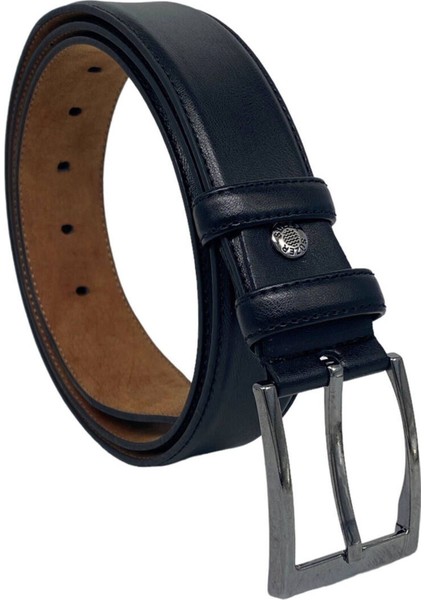 3.5 Klasik Suni Deri Düz Model Kenarları Dikişli Erkek Kemer Siyah fırsatları