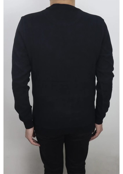 Fistan Store Erkek Düz Spor Kesim Normal Kalıp Bisiklet Yaka Selanik Kumaşlı Kışlık Kazak modelleri