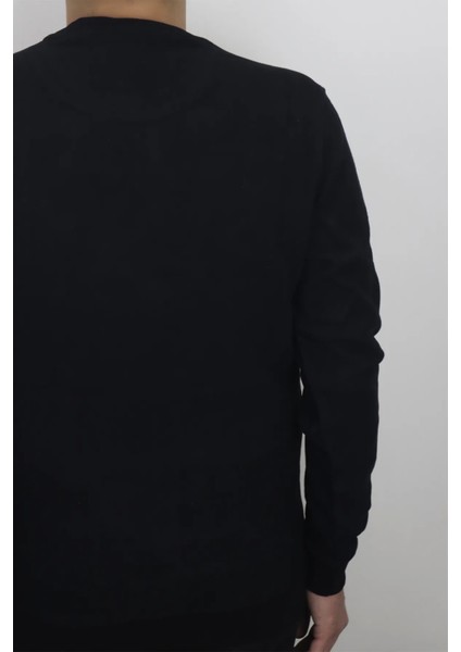 Fistan Store Erkek Düz Spor Kesim Normal Kalıp Bisiklet Yaka Selanik Kumaşlı Kışlık Kazak fırsatları