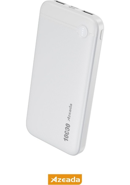 Azeada PD-P107 5V-2A 10000MAH Power Bank - Beyaz