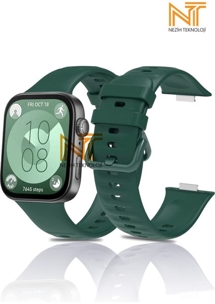 Huawei Watch Fit 3 / Fit 4 / Fit 4 Pro Uyumlu Yumuşak Jel Silikon Kordon / Strap