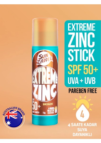 Güneş Kremi Extreme Zinc Stick Bronze SPF 50 + 15 gr modelleri
