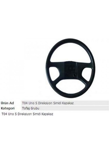 Direksiyon Simidi Uno S Em Kapaksiz 00011 Nrmsa