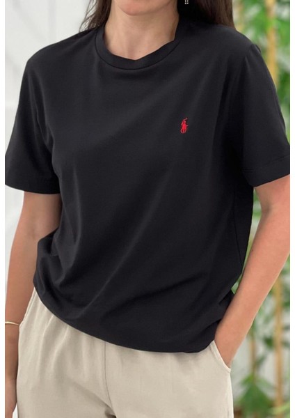Kadın Siyah Marka Muadili Siyah Tshirt