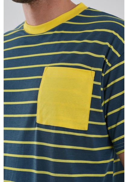 Alexandergardı Cep Detaylı Çizgili T-Shirt modelleri