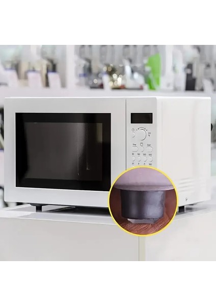 Mobilya Dolap Kapağı Ses Önleyici Cam Kesme Tahtası Ayağı Şeffaf Yapışkanlı Stoper Ayak
