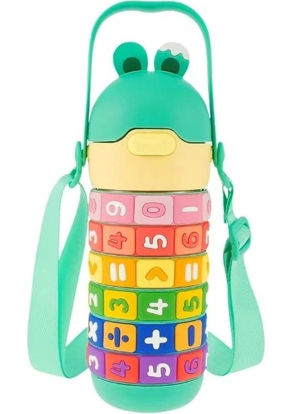 Vagonlife Çelik Matara VGN-30031 430 ml Pipetli Boyun Askılı -Yeşil