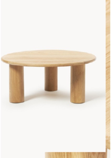 Most Sahara Orta Sehpa %100 Ahşap Açık Ceviz (85X85)(EVİNİZE Teslim)