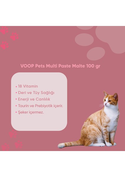 Pet Multi Paste Malte Kedi Macun | 100 gr