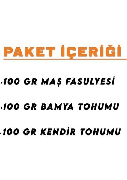 300 gr Sağlıklı Yaşam Bamya ve Kendir Tohumu Maş Fasulyesi Paketi fiyatları