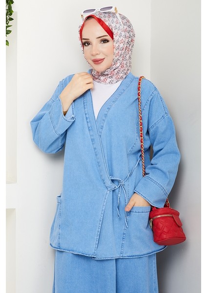 Kimono Etek Ikili Kot Takım 1531 - Açık Mavi fiyatları