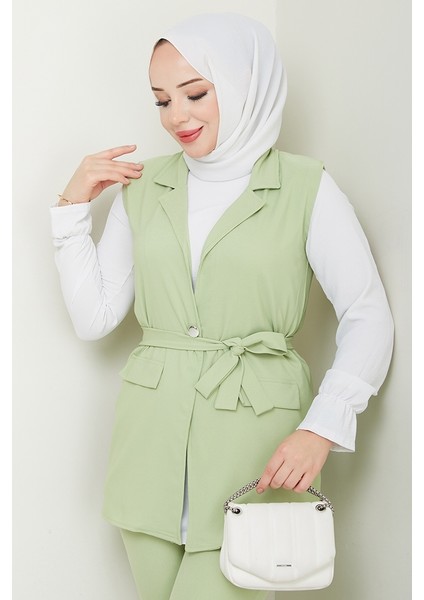 Niyar Yelek Pantolon Ikili Takım 1530 - Mint fiyatları