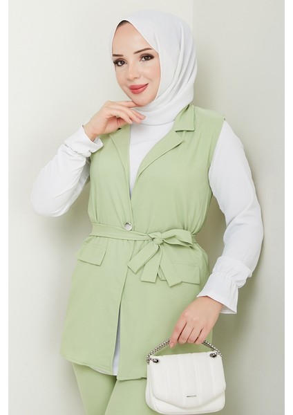 Niyar Yelek Pantolon Ikili Takım 1530 - Mint fırsatları