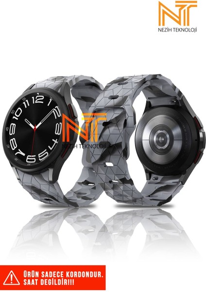 Samsung Galaxy Watch Fe / 4 / 5 / 5 Pro / 6 / 7 40 42 44 46MM Uyumlu Silikon Kordon