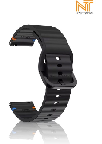 Samsung Galaxy Watch 46MM / Galaxy Watch 3 45MM / Gear S3 Uyumlu Wave Silikon Kordon 22MM fiyatları