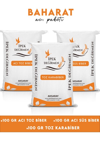 300 gr Çok Acı Karabiber Toz Biber Süs Biber Paketi