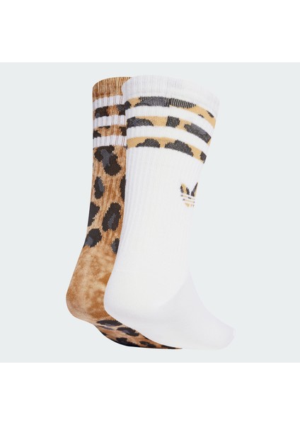 Originals JV7855 Leopard Crew Socks 2 Pairs