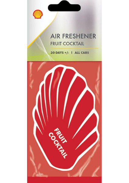 Shellair Freshener Fruit Cocktail – Meyve Kokteyli Aromalı Oto Kokusu Araç Parfümü Oto Kokusu