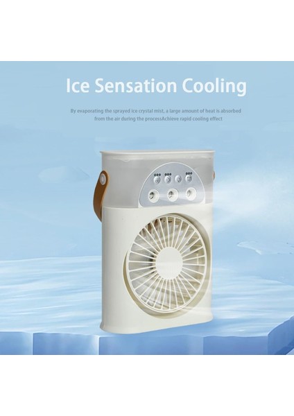 Masaüstü Klima Taşınabilir Fan Çift Sprey Ultrasonik Atomizasyon 3-Speed Gece Lambası Fan fiyatları