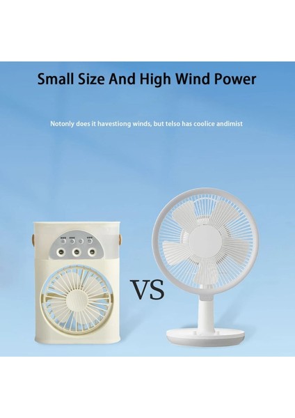 Masaüstü Klima Taşınabilir Fan Çift Sprey Ultrasonik Atomizasyon 3-Speed Gece Lambası Fan fırsatları