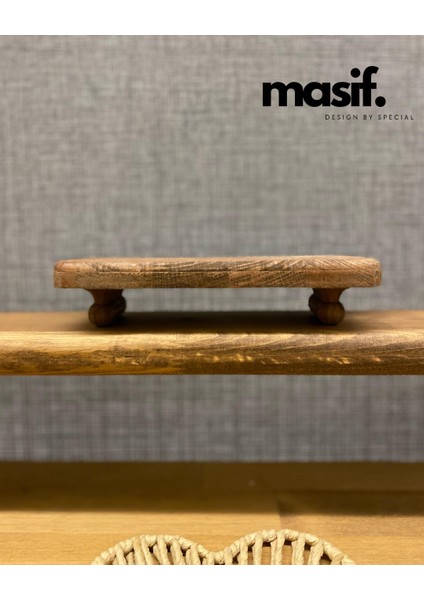 Minimal Dekoratif Ahşap Standı