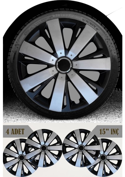 Volkswagen Beetle Bora Fox Lupo 15'' Inç Jant Kapağı 4 Adet Çift Renk 303