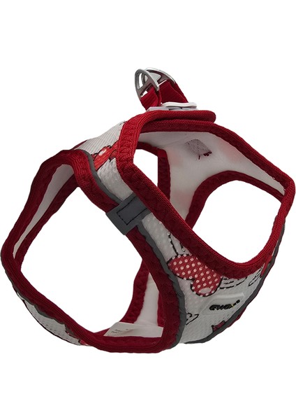 Air Mesh Kalp Desenli Göğüs Tasması Xs