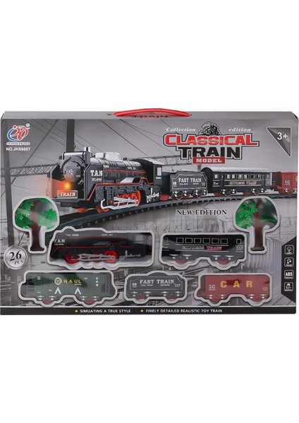JHX6687 Sesli Işıklı Tren 26 Parça