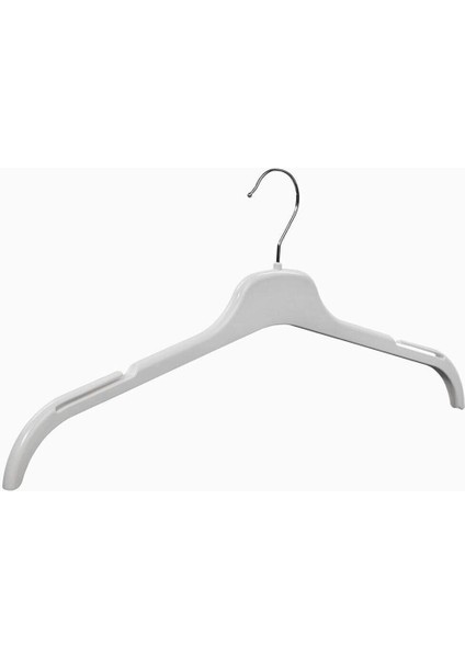 42 cm Beyaz Elbise Gömlek Bluz Tunik T-Shirt Askısı Ec Serisi Çift Taraf Dolgulu 20 Adet
