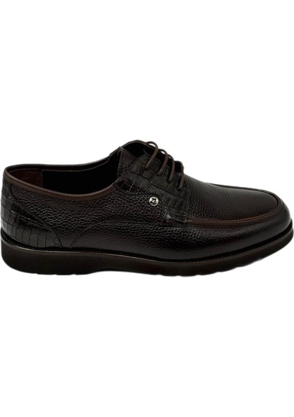 63532 S Erkek Deri Kundura Kahve