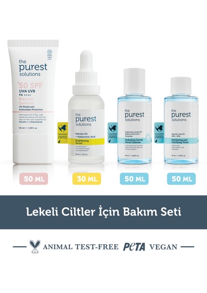 Lekeli Ciltler Için Bakım Seti