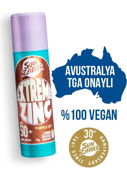 Güneş Kremi Extreme Zinc Stick Purple Sky SPF 50 + 15 gr fırsatları