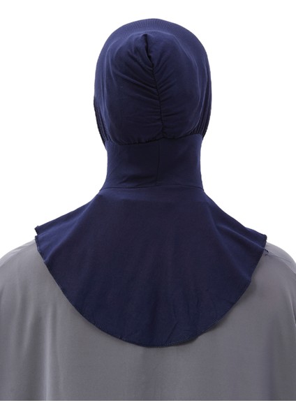 Al-Tobeh Kadın Tesettür Pratik Boyunluklu Hijab - Sporcu Bone - Lacivert