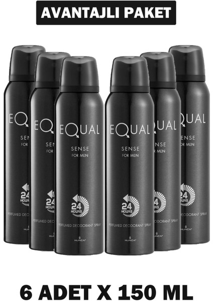 Deodorant Sense Bay 150 ml 6 Adet