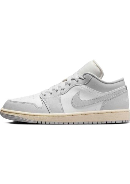 Air Jordan 1 Low Womens Leather Sneaker Hakiki Deri Kadın Günlük Spor Ayakkabı Beyaz