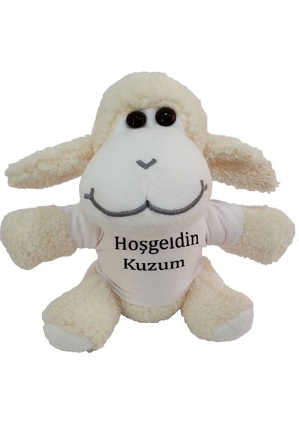 Hoşgeldin Kuzum Tişörtlü Peluş Kuzu
