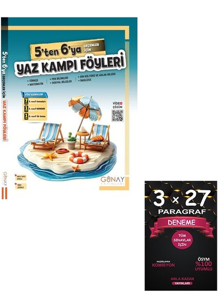 Günay Yayınları 5'ten 6'ya Geçenler Için Yaz Tatili Föyleri