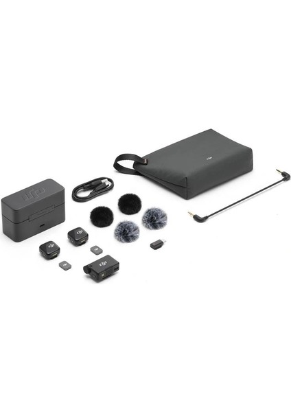 Djı Mıc Mını Kablosuz Mikrofon (2tx-1rx-Chargıng Case) (Resmı Dıst Garantılı)