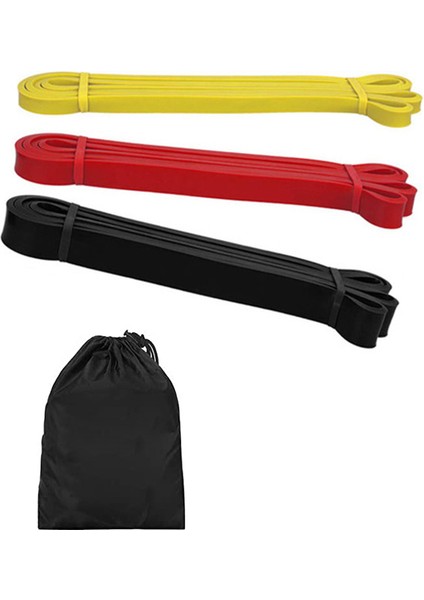 3 Adet Bir Stil Pull Up Assist Direnç Güç Bantları Seti Egzersiz Ağır Hizmet Egzersizi Kolları ile Fitness Bantları Kapı Çapa Crossfit Germe (Yurt Dışından)