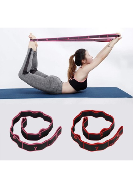 Sarı Stil Yoga Çekme Kayışı Kemer Genişletici Jimnastik Kız Latin Dansı Streç Direnç Bandı Pilates Eğitim Kemeri Fitness Elastik Bant (Yurt Dışından)