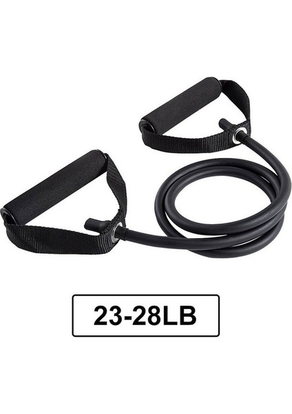 Siyah Stil 120CM Yoga Çekme Halatı Elastik Direnç Bantları Halat Lastik Bantlar Fitness Ekipmanları Egzersiz Tüpü Egzersiz Kuvvet Eğitimi (Yurt Dışından)