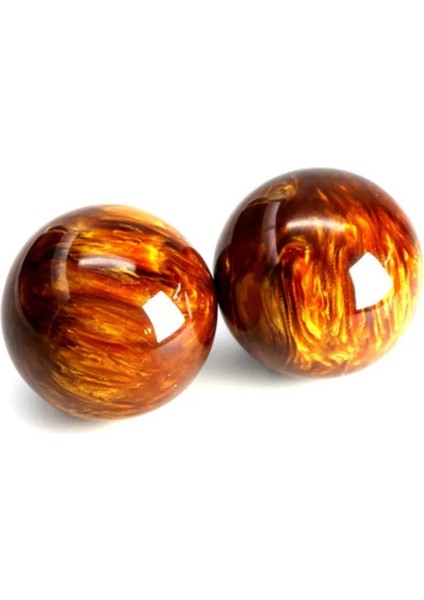 Kumral Tarzı 1 Pair Home Fitness Resin Hand Massage Health Handball Exercise Chinese Baoding Outdoor Therapy Relaxation Stress Strength (Yurt Dışından) modelleri