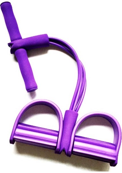 Mor Tarzı Fitness Sakız 4 Tüp Direnç Bantları Lateks Pedal Egzersizi Mekik Çekme Halatı Genişletici Elastik Bantlar Yoga Ekipmanı Pilates Egzersizi (Yurt Dışından)