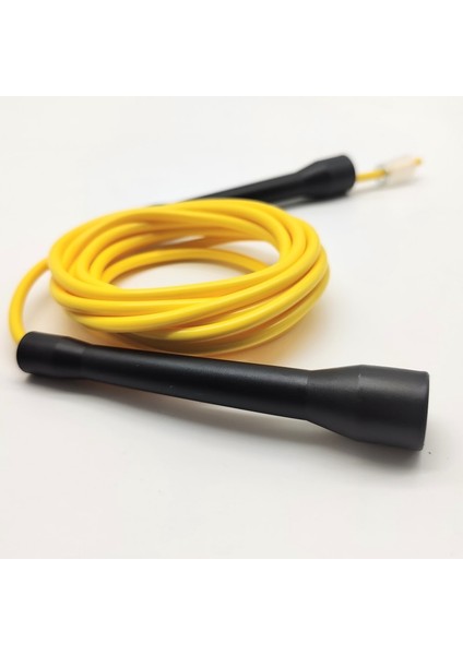 Siyah Sap Sarı Stil 3.2m (Kulplar Arasında Ip) x 5mm Pvc 11FT Atlama Ipi cc Kolu Atlama Atlama Sporu Crossfit Uzun Ip Kordon Yetişkin (Yurt Dışından)