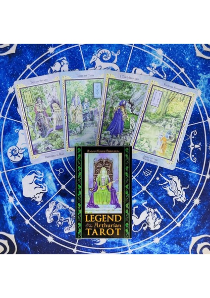 78 Adet TX287 Tarzı Efsane Arthur Tarot Kartları ve Pdf Rehberlik Kehanet Destesi Eğlence Partileri Masa Oyunu Desteği (Yurt Dışından)